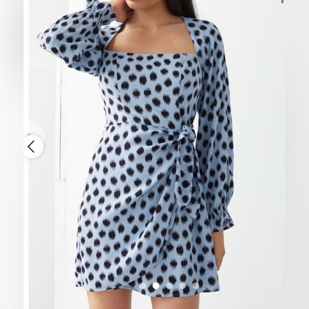 Black and blue polka dot dress size 6. &OtherStories